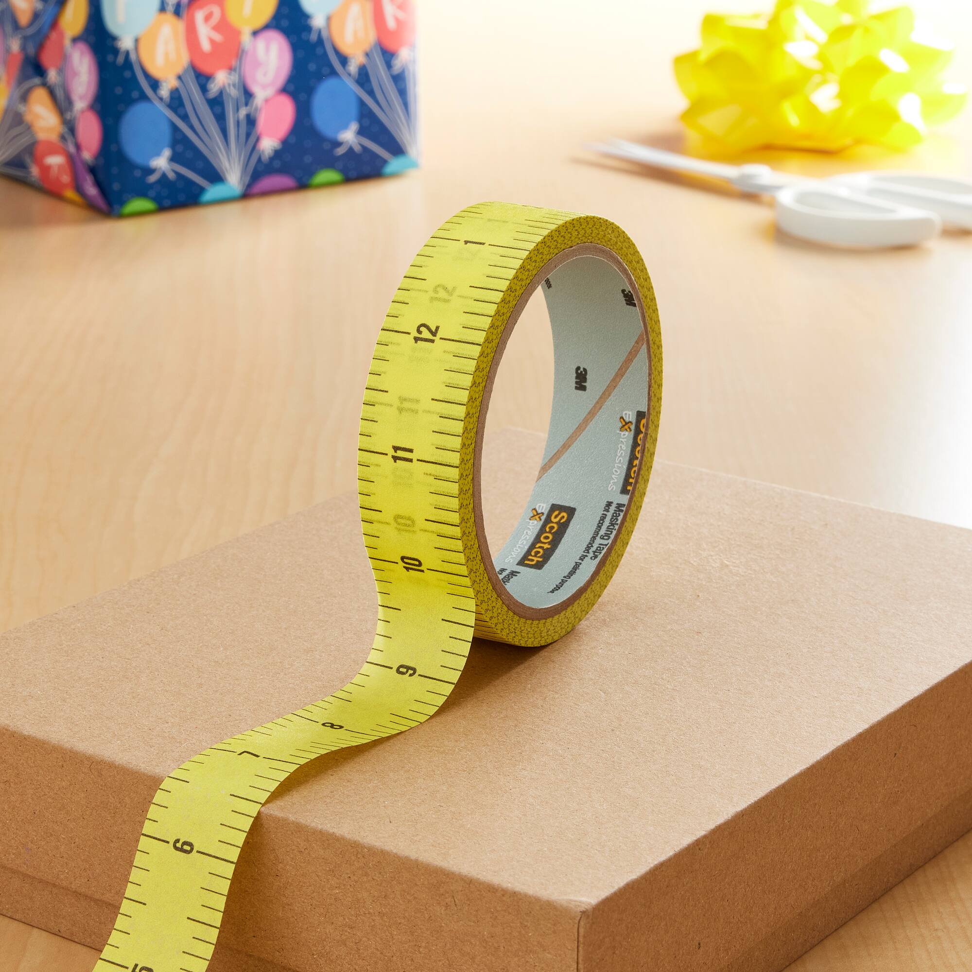 12 Pack: Scotch® Expressions Yellow Ruler Masking Tape